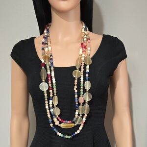 Chico's Colorful Beaded Necklace